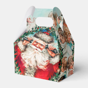 Santa Claus & Children Merry Christmas Favor Box