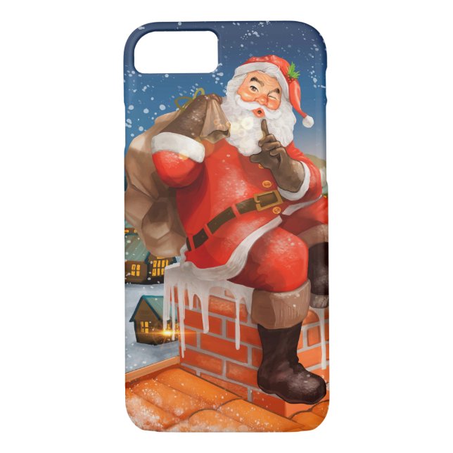 Santa Claus Chimney Delivery Case-Mate iPhone Case (Back)