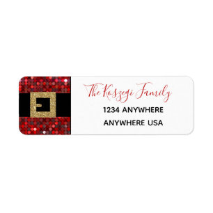 Santa claus Christmas address labels,