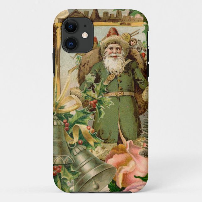 Santa Claus Christmas Antique Beautiful Art Case-Mate iPhone Case (Back)
