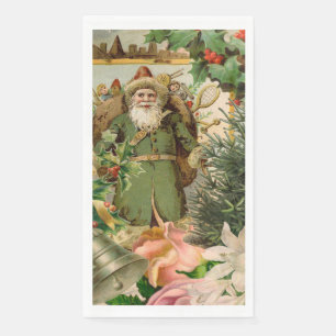 Santa Claus Christmas Antique Beautiful Art Napkin
