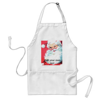 Santa Claus Christmas Apron Personalize with Name