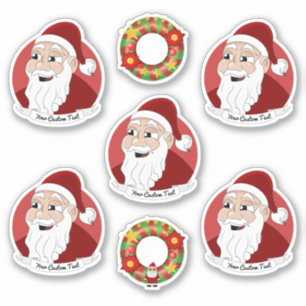 Santa Claus Christmas cartoon Sticker