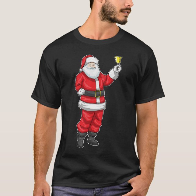 Santa Claus Christmas Christmas bell T-Shirt (Front)