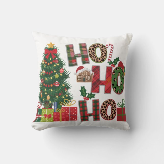 Santa Claus Christmas Decorations Pillowcase Xmas Throw Pillow (Front)