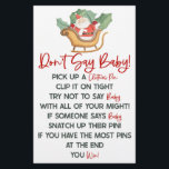 Santa Claus Christmas Don't Say Baby Shower Game Stationery<br><div class="desc">This is a Santa Claus Christmas Don't Say Baby! Baby Shower Game. *Don't Say Baby! - Buy clothes pins. Each guest collects one clothes pin and clips it on their clothing. Whenever a guest catches someone saying the word "baby", they can take that persons pin. Whoever, has the most pins...</div>