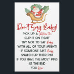 Santa Claus Christmas Don't Say Baby Shower Game Stationery<br><div class="desc">This is a Santa Claus Christmas Don't Say Baby! Baby Shower Game. *Don't Say Baby! - Buy clothes pins. Each guest collects one clothes pin and clips it on their clothing. Whenever a guest catches someone saying the word "baby", they can take that persons pin. Whoever, has the most pins...</div>