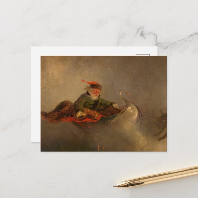 Santa Claus, Christmas Eve by William H. Beard Postcard (Front/Back In Situ)