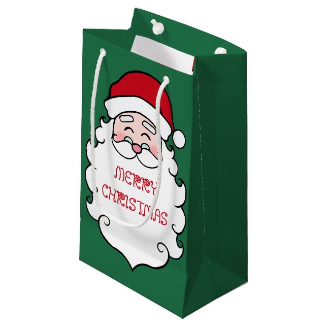 Santa Claus Christmas Gift Bag (Front Angled)
