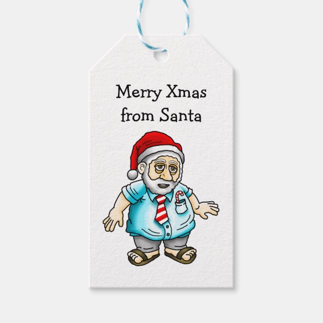 Santa Claus Christmas Gift Tag (Front)