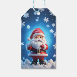 Santa Claus Christmas Holiday Gift Tag