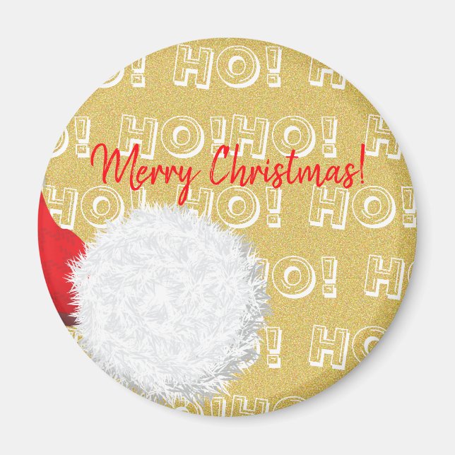 Santa Claus Christmas Holiday Party Magnet (Front)