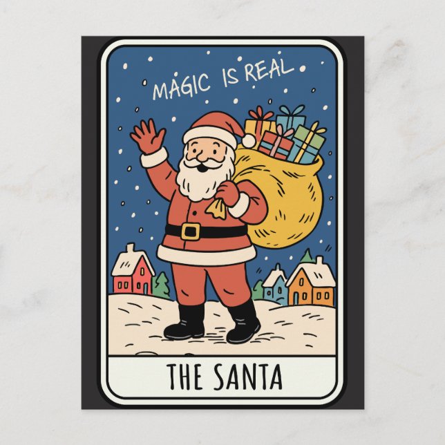 Santa Claus Christmas Holiday Postcard (Front)