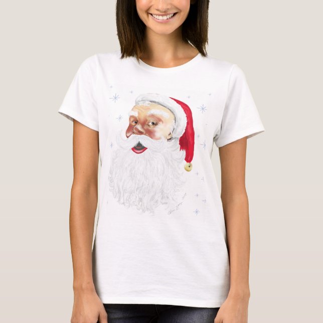 Santa Claus Christmas Holiday T-shirt (Front)