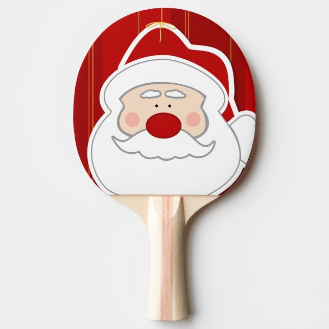 Santa Claus Christmas Humor Ping Pong Paddle (Front)
