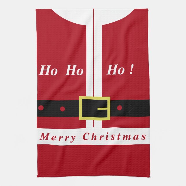 Santa Claus Christmas Kitchen Towel (Vertical)