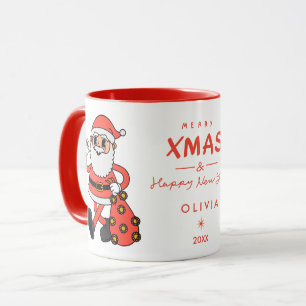 Santa Claus Christmas Mug   Personalized 