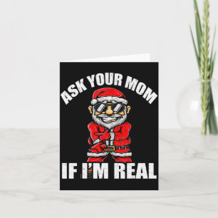 Santa Claus Christmas Naughty Shirt Adult Santa Cl Card