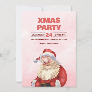 Santa Claus christmas party Invitation