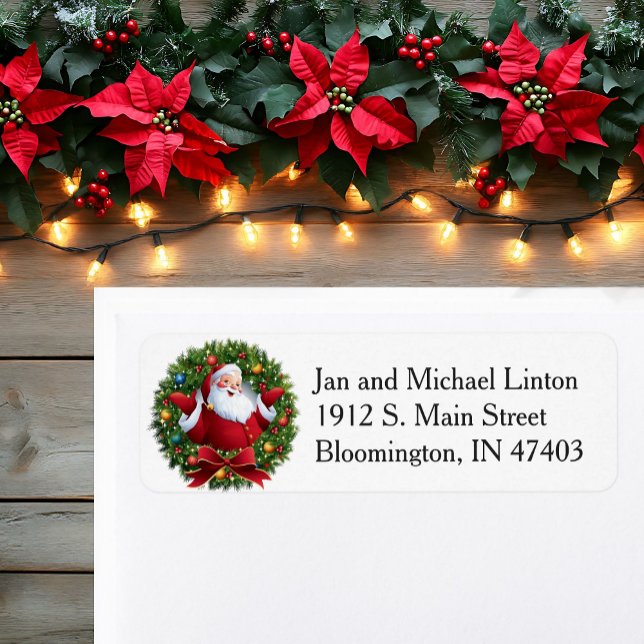 Santa Claus Christmas Personalize Return Address L (Creator Uploaded)