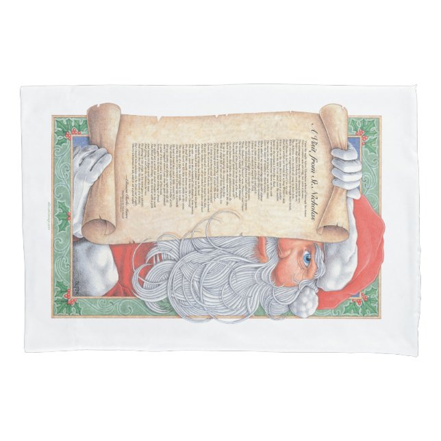Santa Claus Christmas Pillowcase (Front)