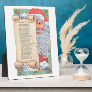 Santa Claus Christmas Plaque