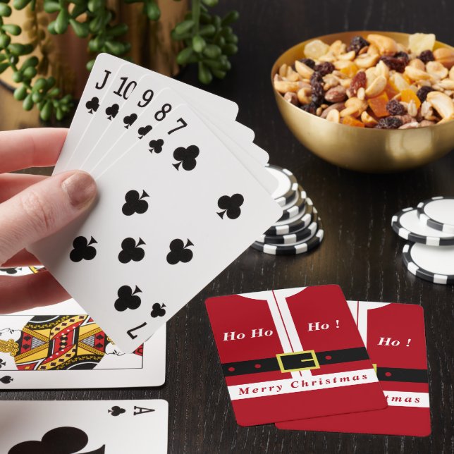 Santa Claus Christmas Playing Cards (In Situ)