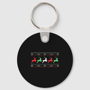 Santa Claus Christmas Reindeer Horn Xmas Christmas Keychain