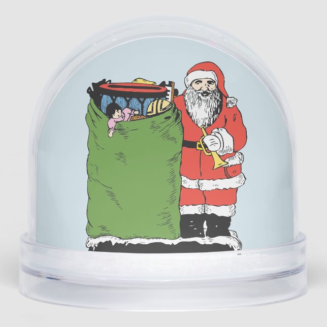 SANTA CLAUS CHRISTMAS SNOW GLOBES SNOW GLOBES SNOWGLOBE (Front)