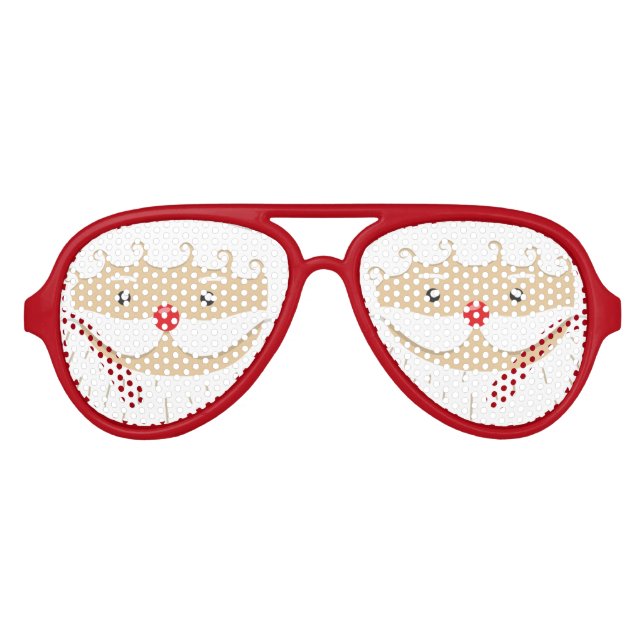SANTA CLAUS CHRISTMAS SUNGLASSES FUN-Glasses! (Front)