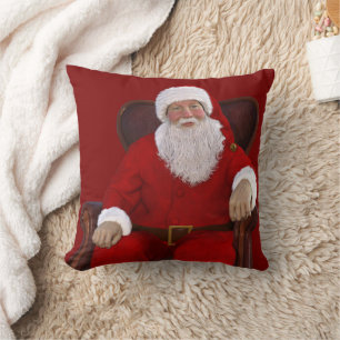 SANTA CLAUS CHRISTMAS THROW PILLOW