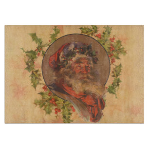 Santa Claus Christmas Vintage Portrait Cutting Board