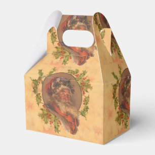 Santa Claus Christmas Vintage Portrait Favor Box