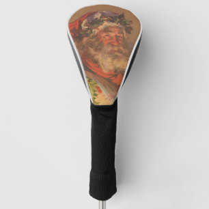 Santa Claus Christmas Vintage Portrait Golf Head Cover