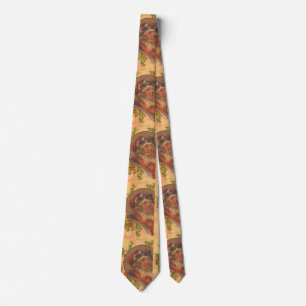 Santa Claus Christmas Vintage Portrait Tie