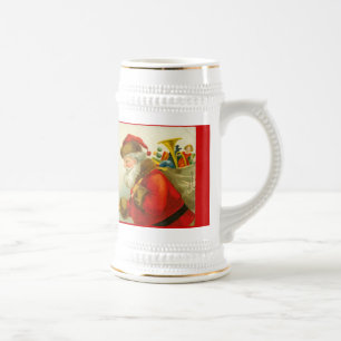 Santa Claus Christmas Vintage Style Beer Stein