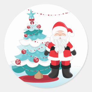 Santa Claus  Classic Round Sticker