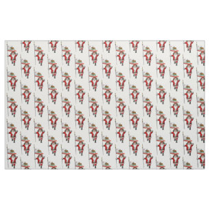 Santa Claus Comes To California Fabric