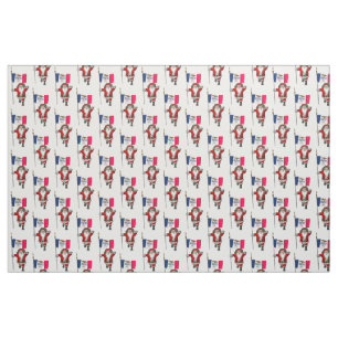 Santa Claus Comes To Iowa Fabric