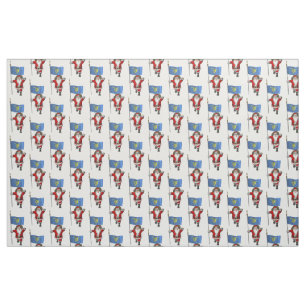 Santa Claus Comes To Oregon Fabric