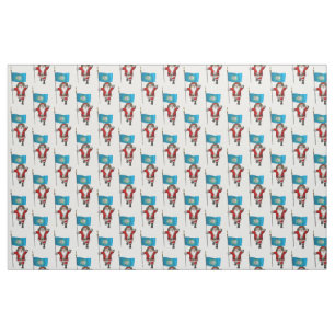 Santa Claus Comes To South Dakota Fabric