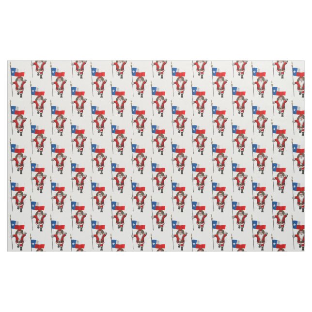 Santa Claus Comes To Texas Fabric (Fat Quarter)