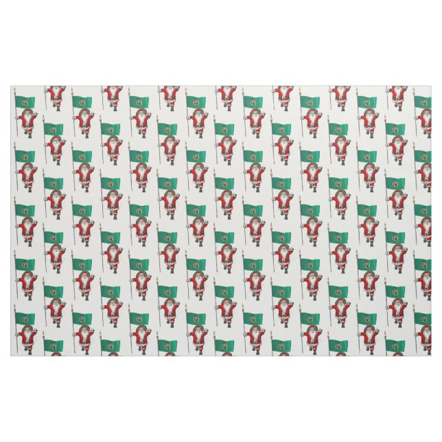 Santa Claus Comes To Washington Fabric (Fat Quarter)