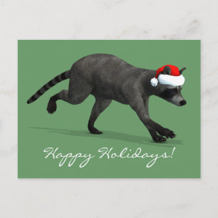 Santa Claus Coon Holiday Postcard