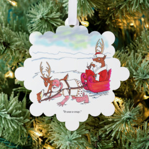 Santa Claus Coup snowflake paper ornament Card