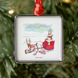 Santa Claus Coup square premium ornament