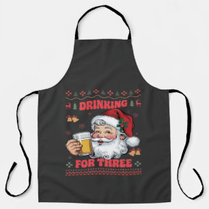 Santa Claus Couple Chirstmas  Apron