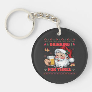 Santa Claus Couple Chirstmas  Keychain