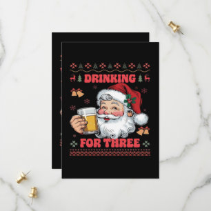 Santa Claus Couple Chirstmas  Save The Date