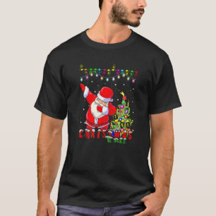 Santa Claus Dabbing Around The Christmas Tree In S T-Shirt